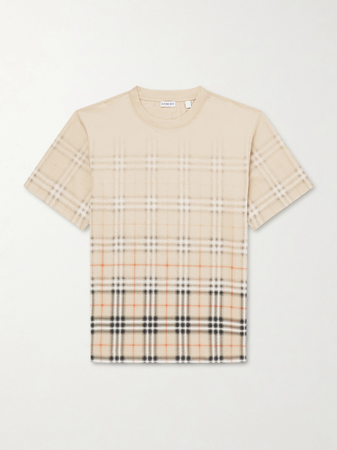 Burberry Checked Cotton-Jersey T-hirt - Men