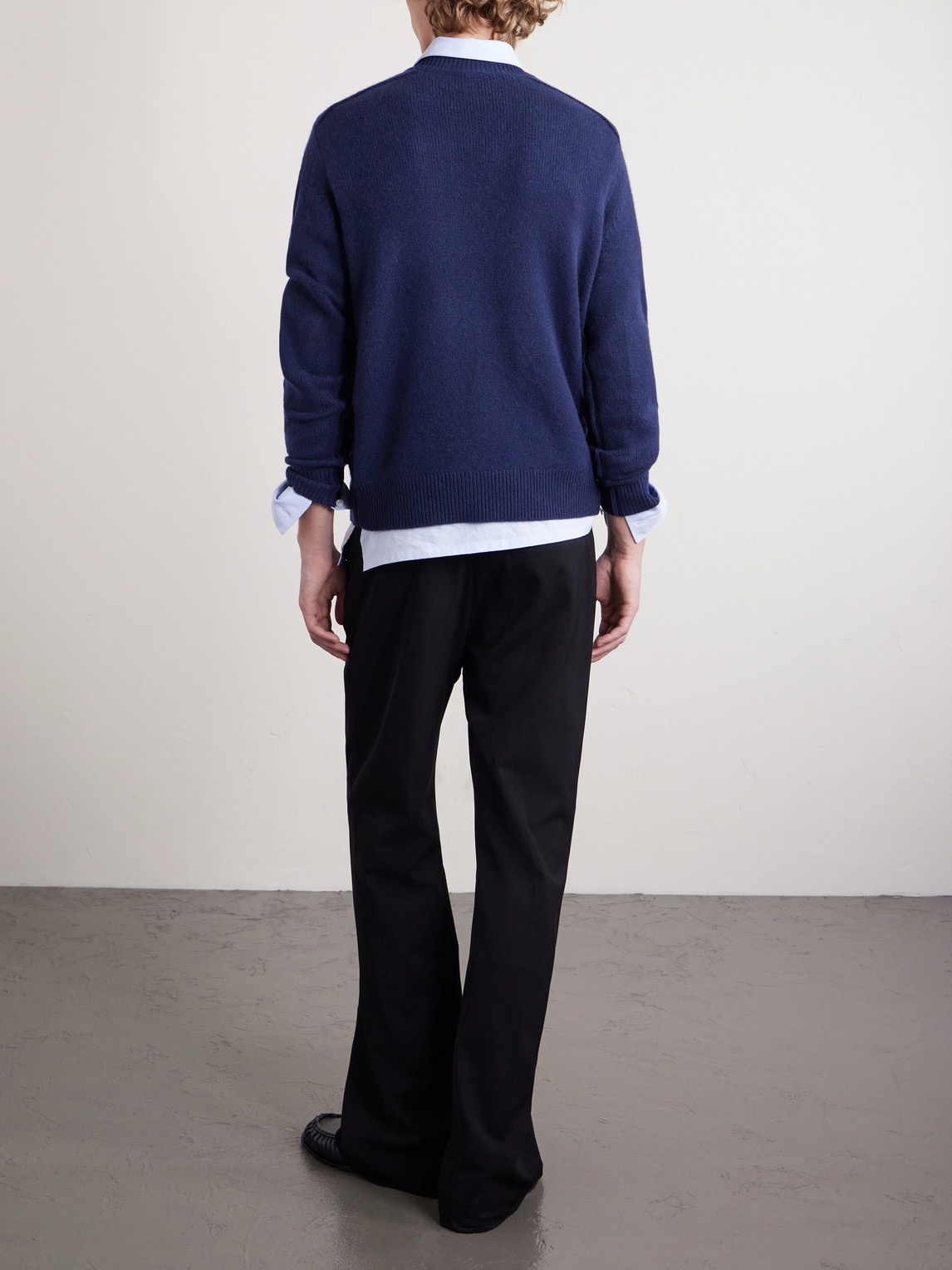  Burberry - Cashmere-blend Sweater - Men - Blue - Xs 