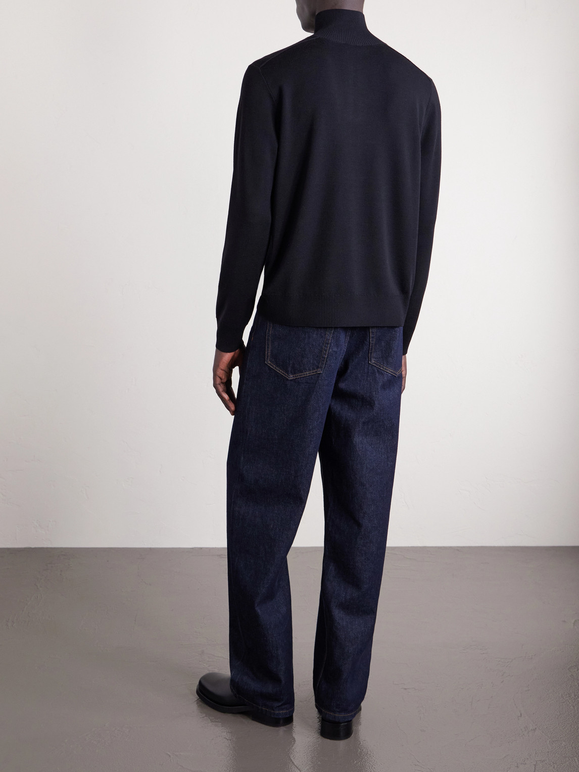 Wool Half-Zip Sweater