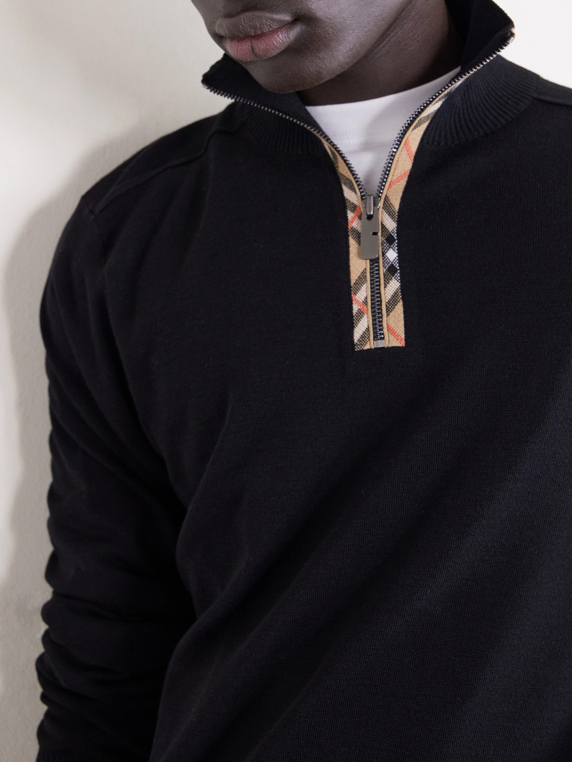 Wool Half-Zip Sweater
