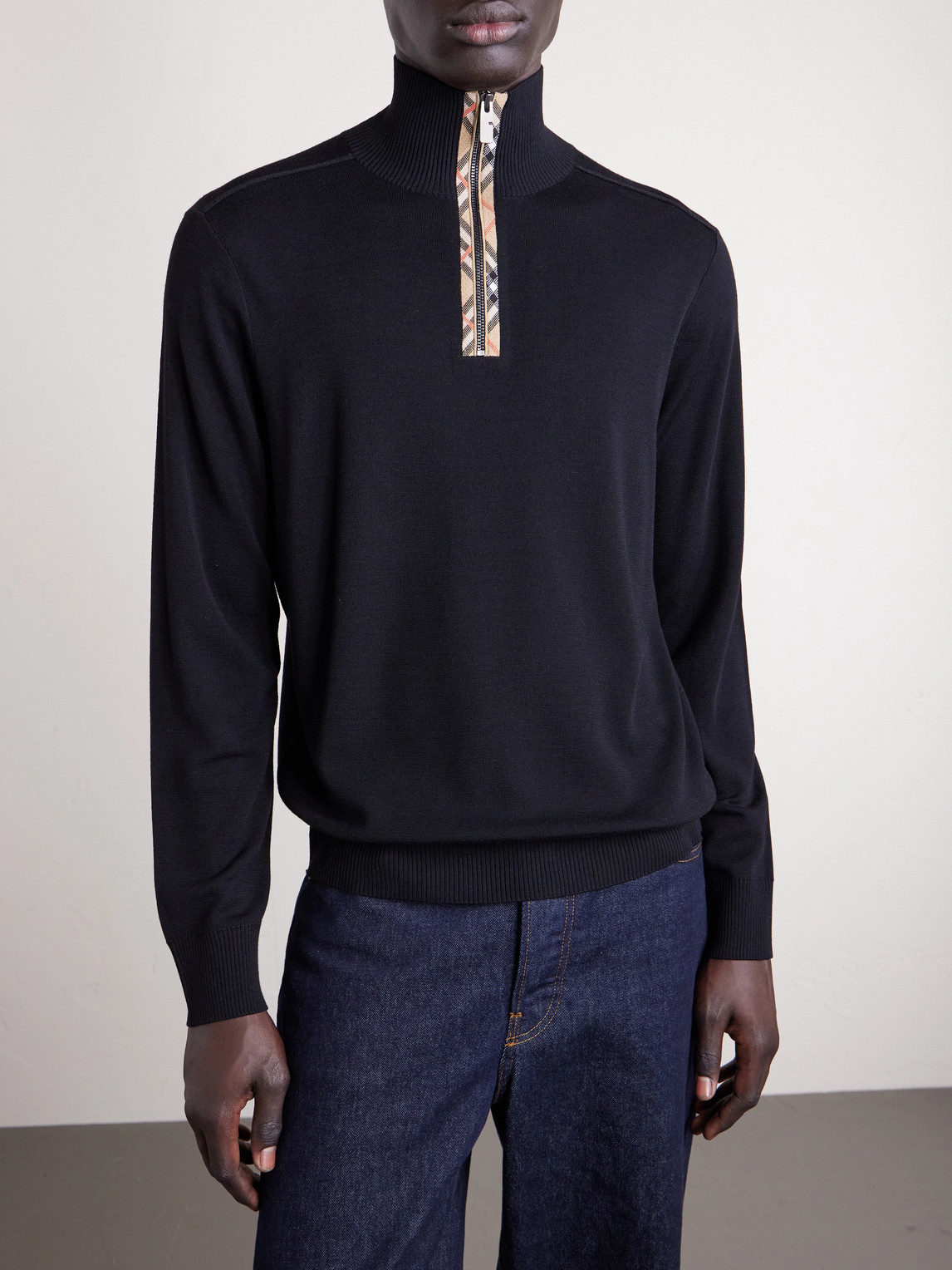 Wool Half-Zip Sweater
