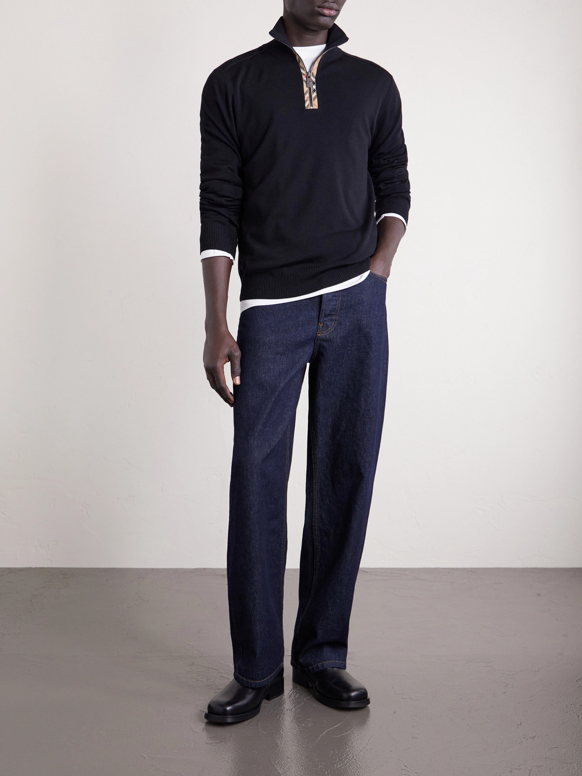 Wool Half-Zip Sweater