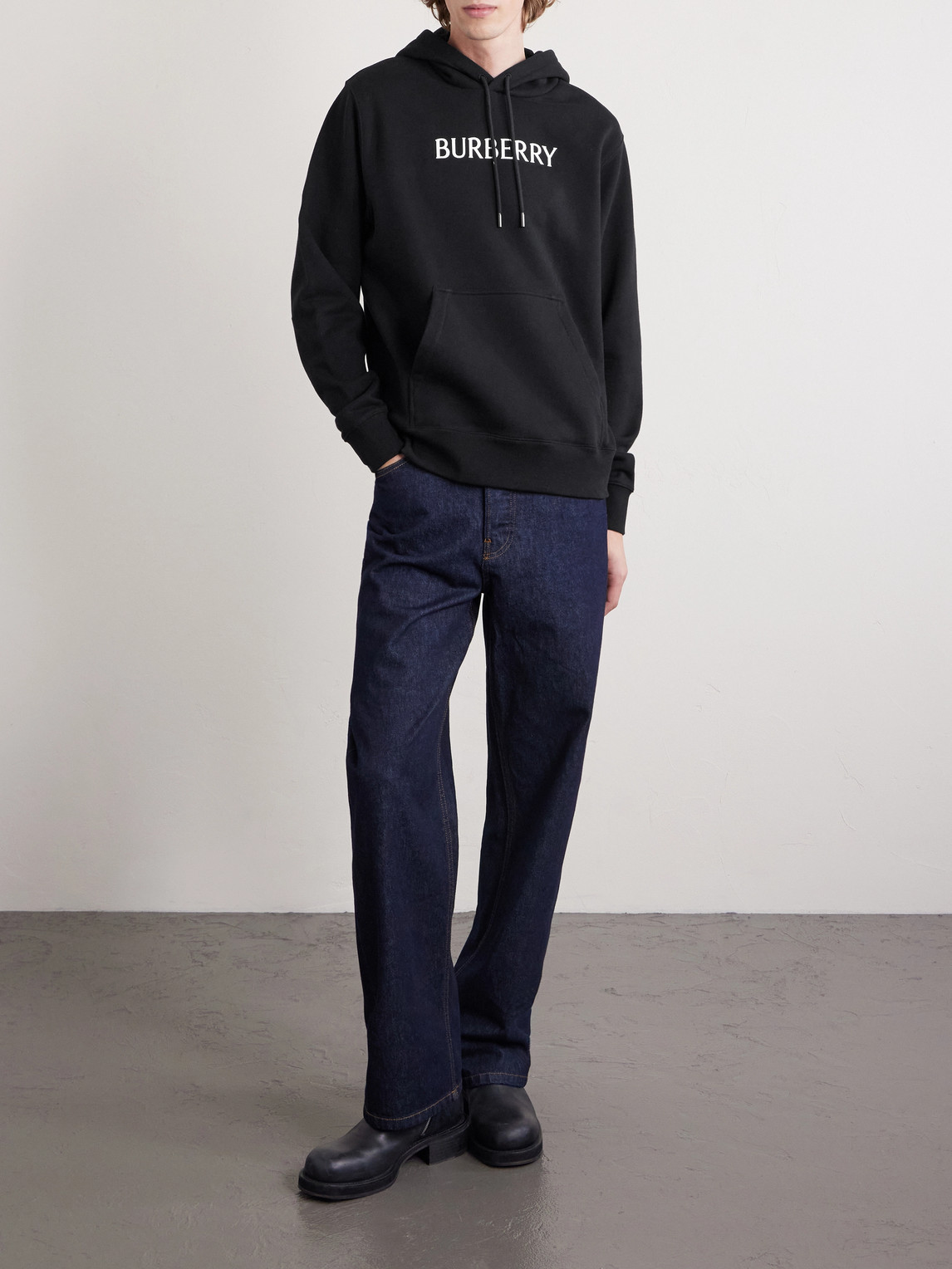 Logo-Print Cotton-Jersey Hoodie