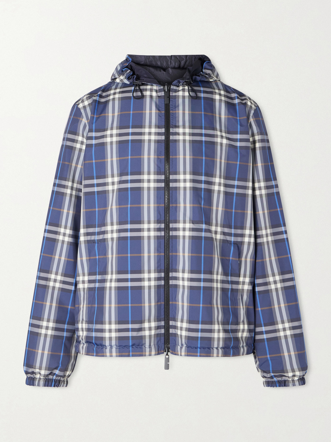 Burberry Hooded Checked Shell Jacketen