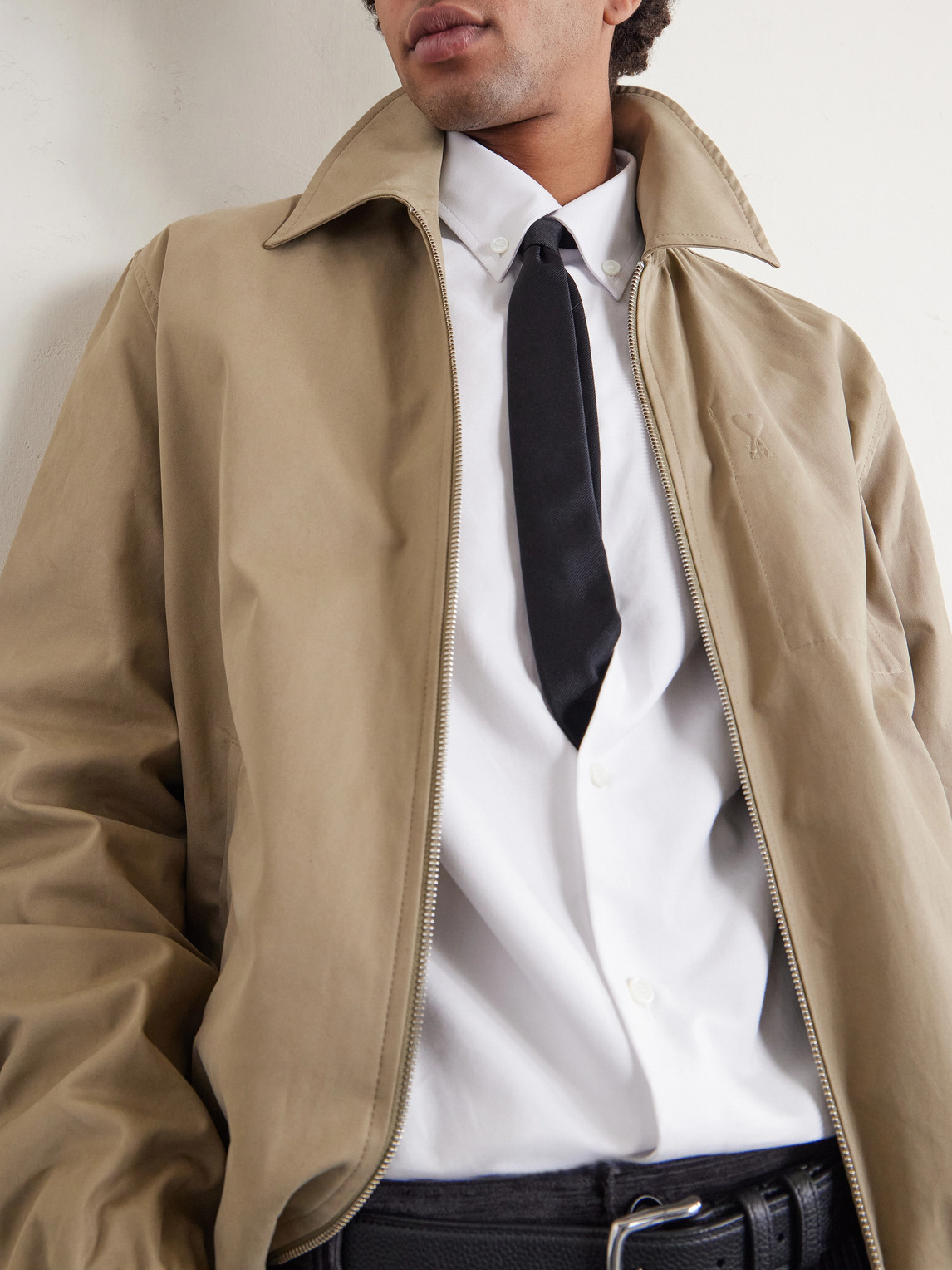 Slim-Fit Button-Down Collar Cotton Shirt