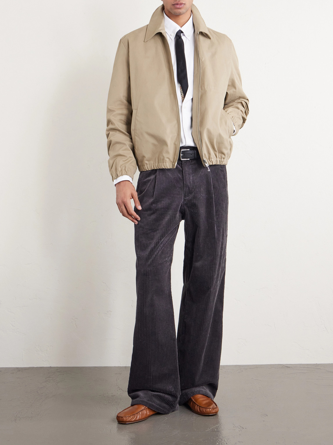 Slim-Fit Button-Down Collar Cotton Shirt