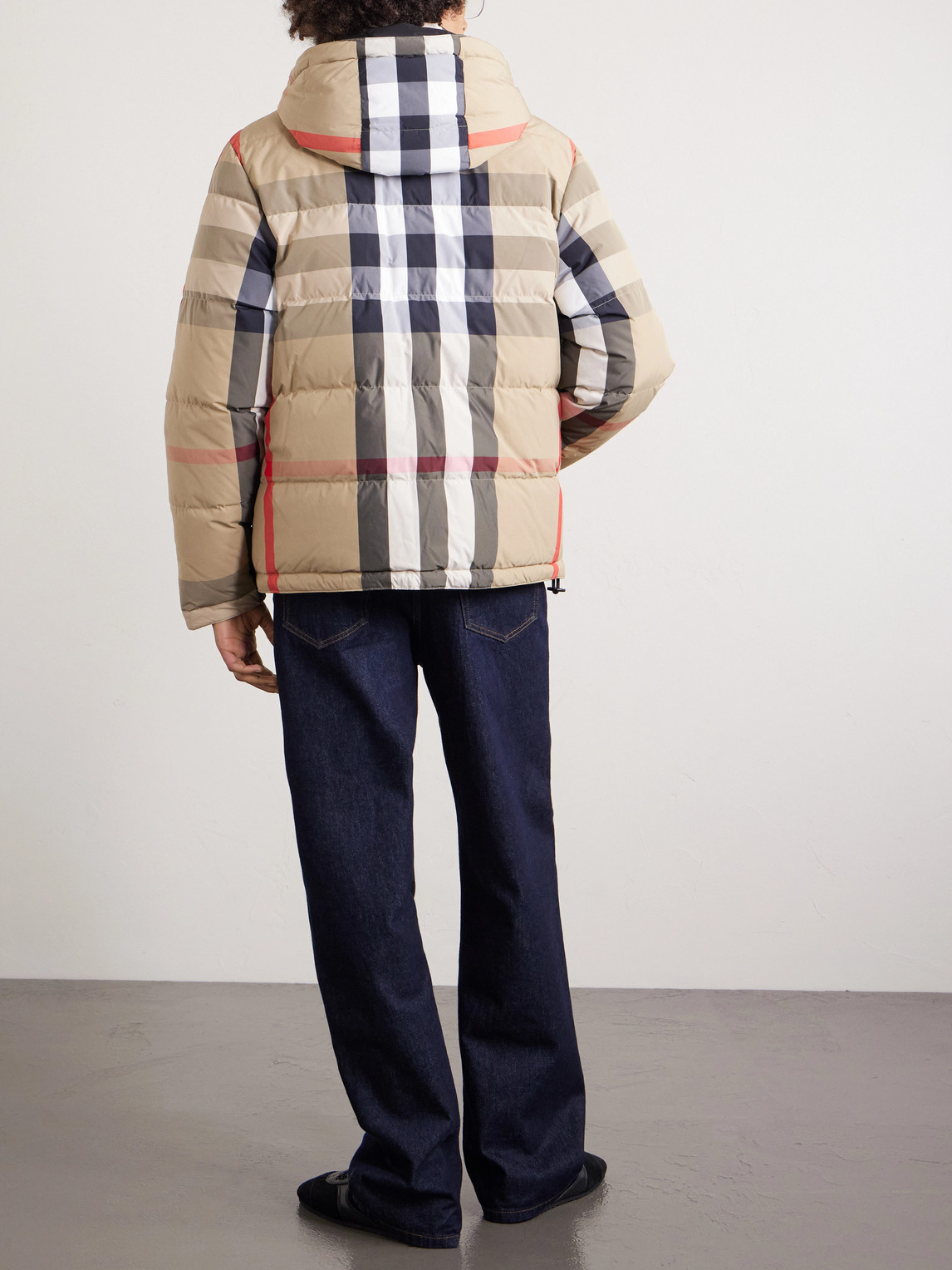  Burberry - Reversible Quilted Checked Shell Hooded Down Jacket - Men - Neutrals - S 