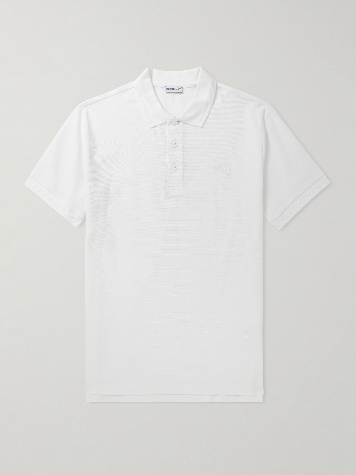 Burberry EKD Logo-Embroidered Cotton-Piqué Polo hirt - Men