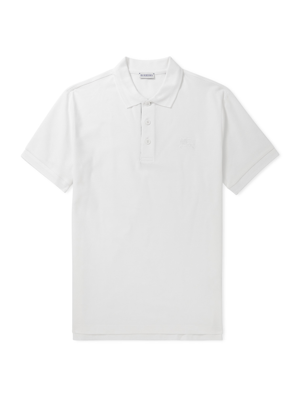 Burberry Eddie Shirt With Short Sleeves And Collar In White