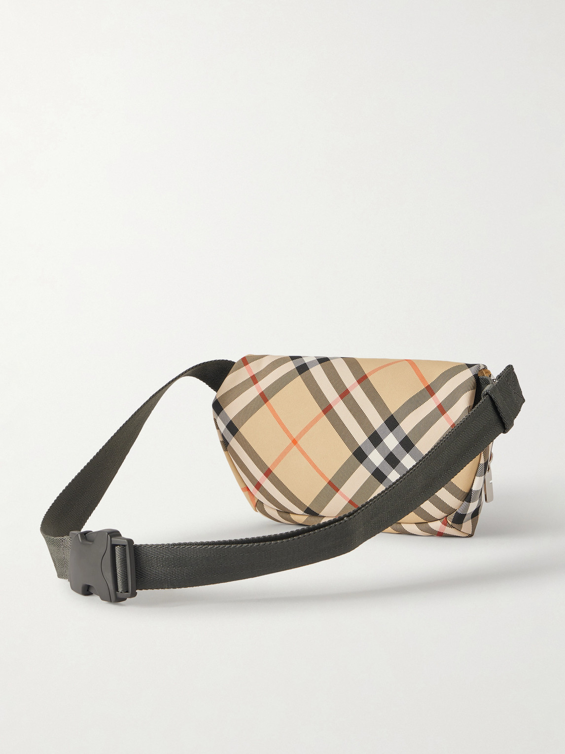  Burberry - Logo-appliquéd Checked Twill Belt Bag - Men - Neutrals 