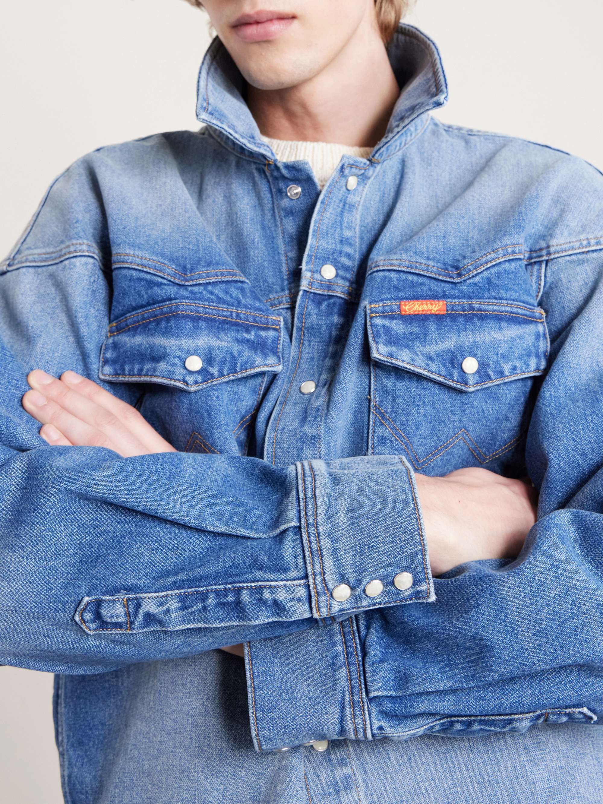 CHERRY LOS ANGELES + Wrangler Denim Jacket for Men | MR PORTER