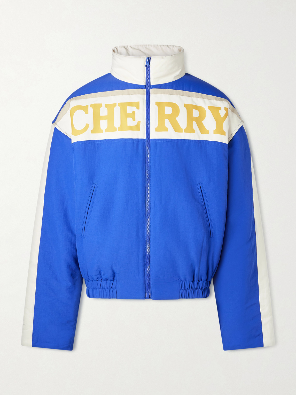 Cherry Los Angeles – Wrangler Logo-Print Shell Bomber Jacket