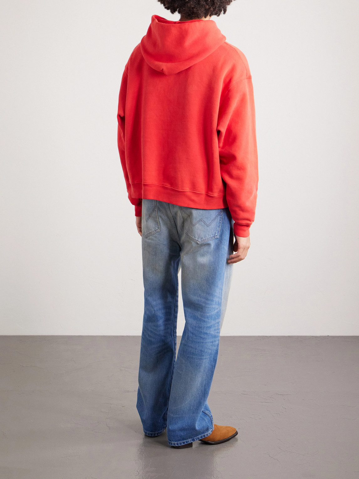  Cherry Los Angeles - Wrangler America's Favorite Logo-embroidered Printed Cotton-fleece Hoodie - Men - Red - S 