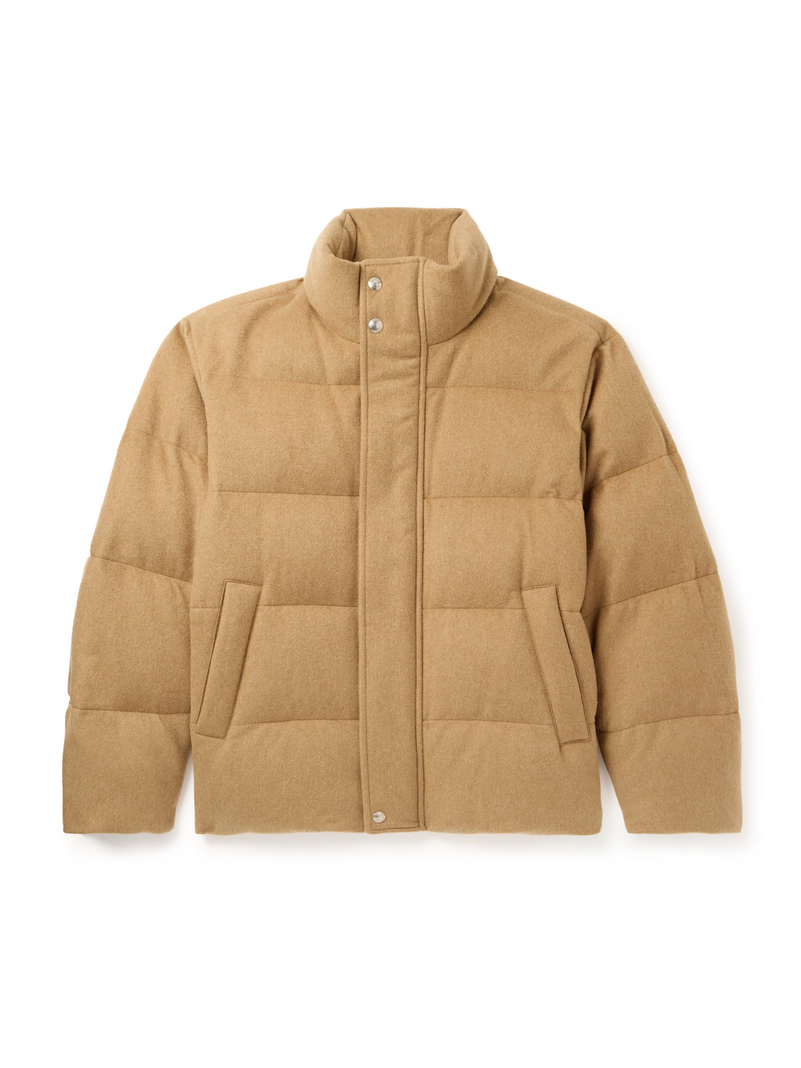 Loro Piana Giulio Quilted Storm System® Cashmere Down Jacket In Brown