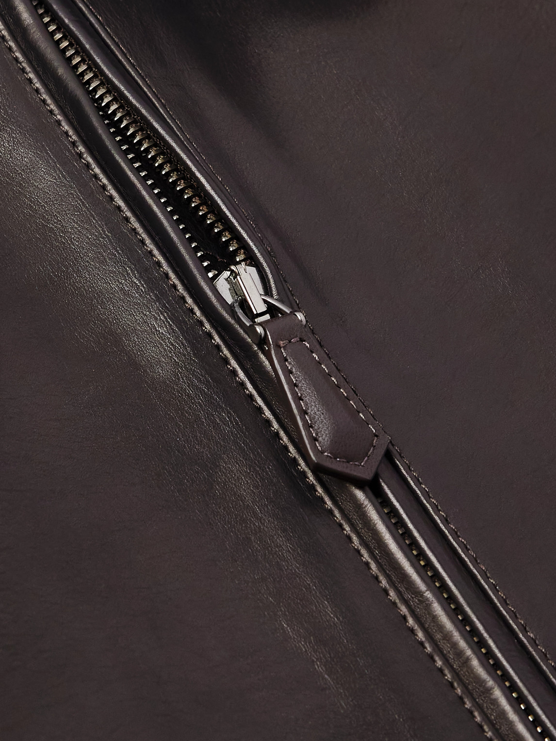 Baydan Shearling-Trimmed Aviator Jacket