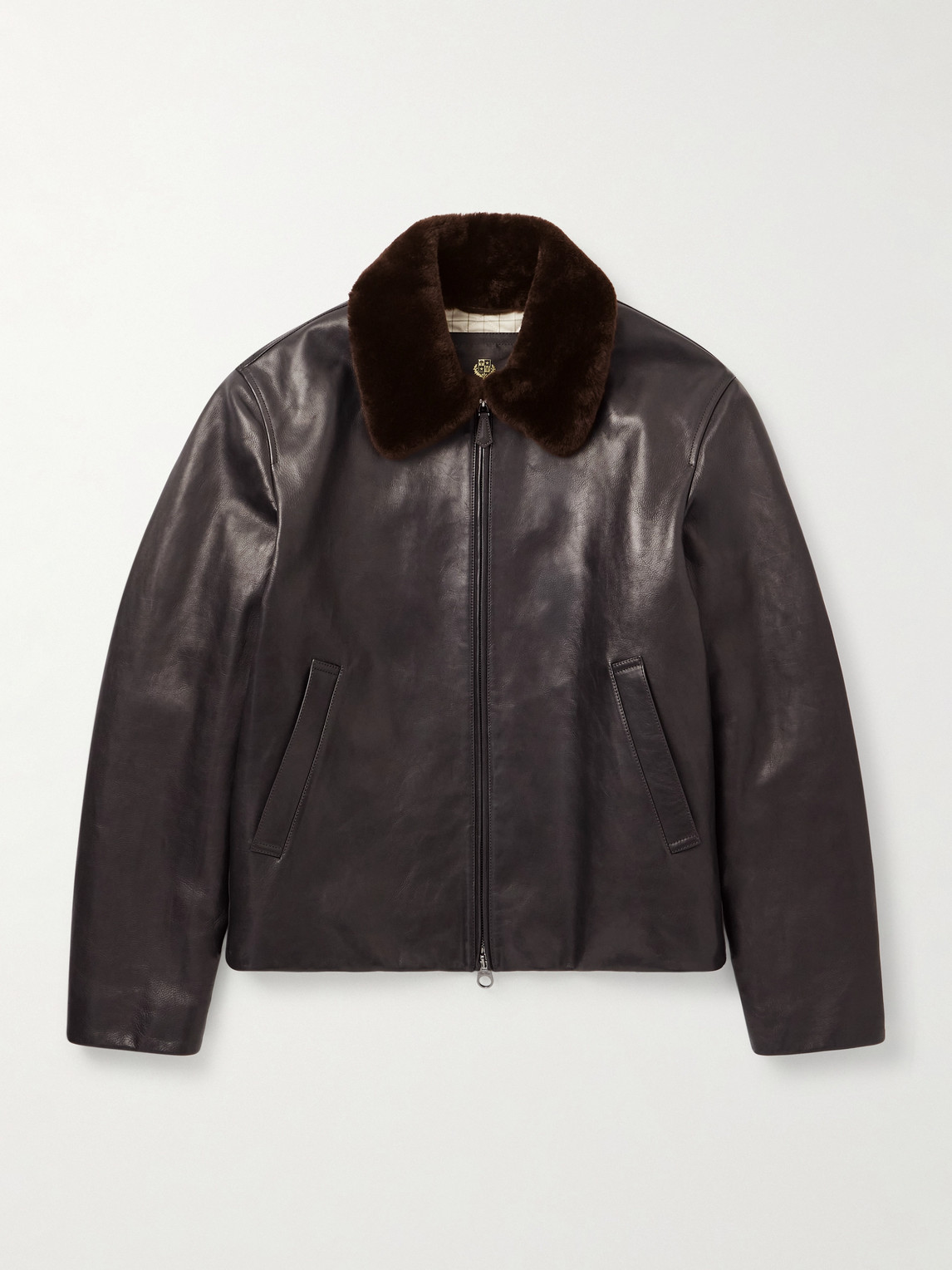 Loro Piana Baydan Shearling-Trimmed Aviator Jacket - Men