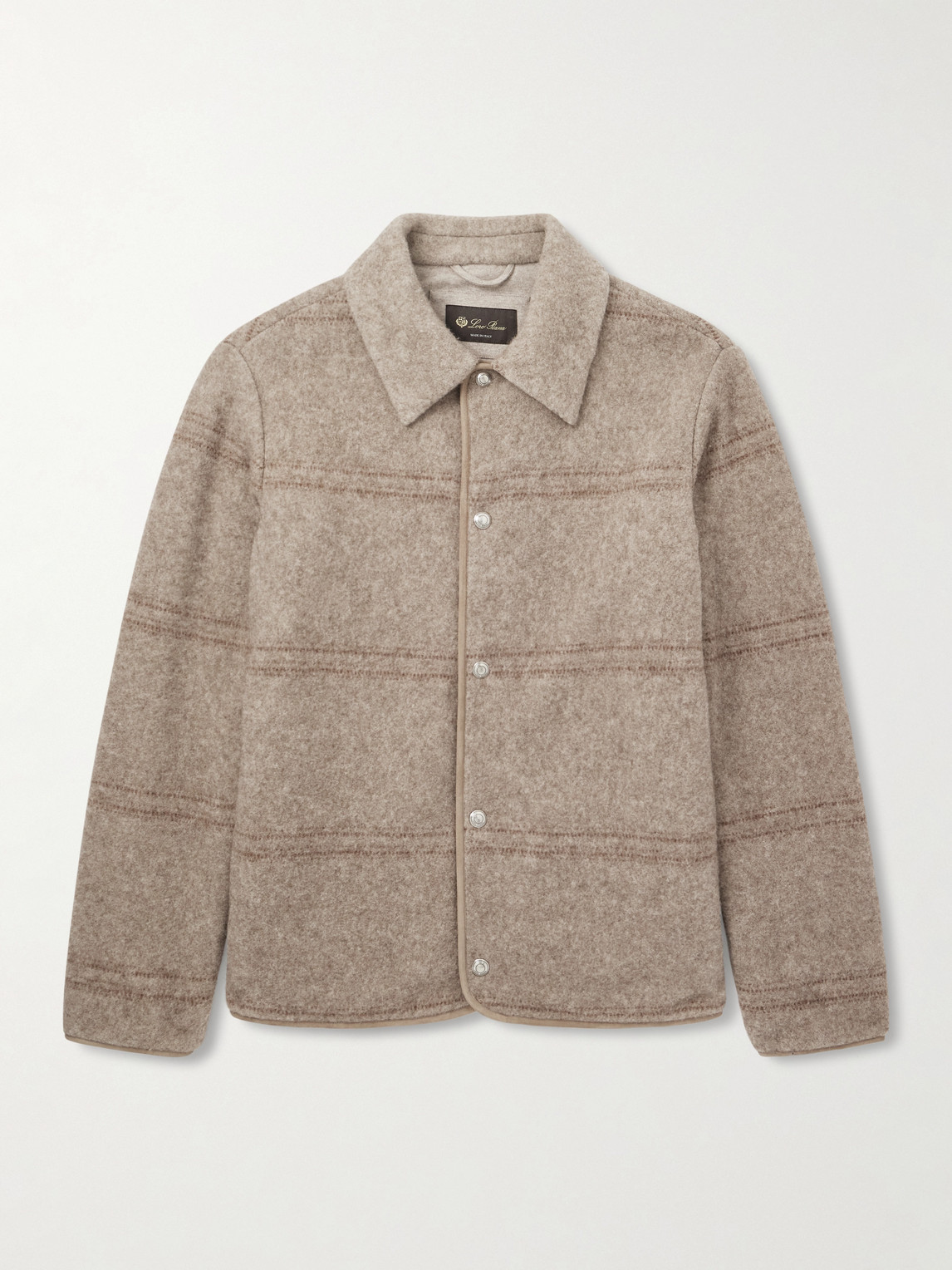 Alta Badia Striped Yak Wool Overshirten