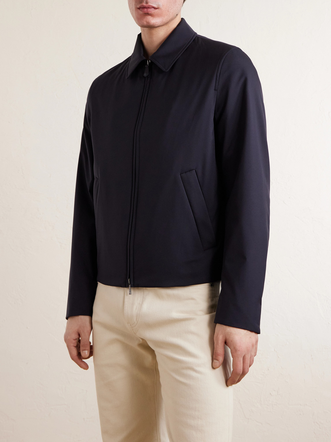  Loro Piana - Mathis Windwish™ Blouson Jacket - Men - Blue - It 48 
