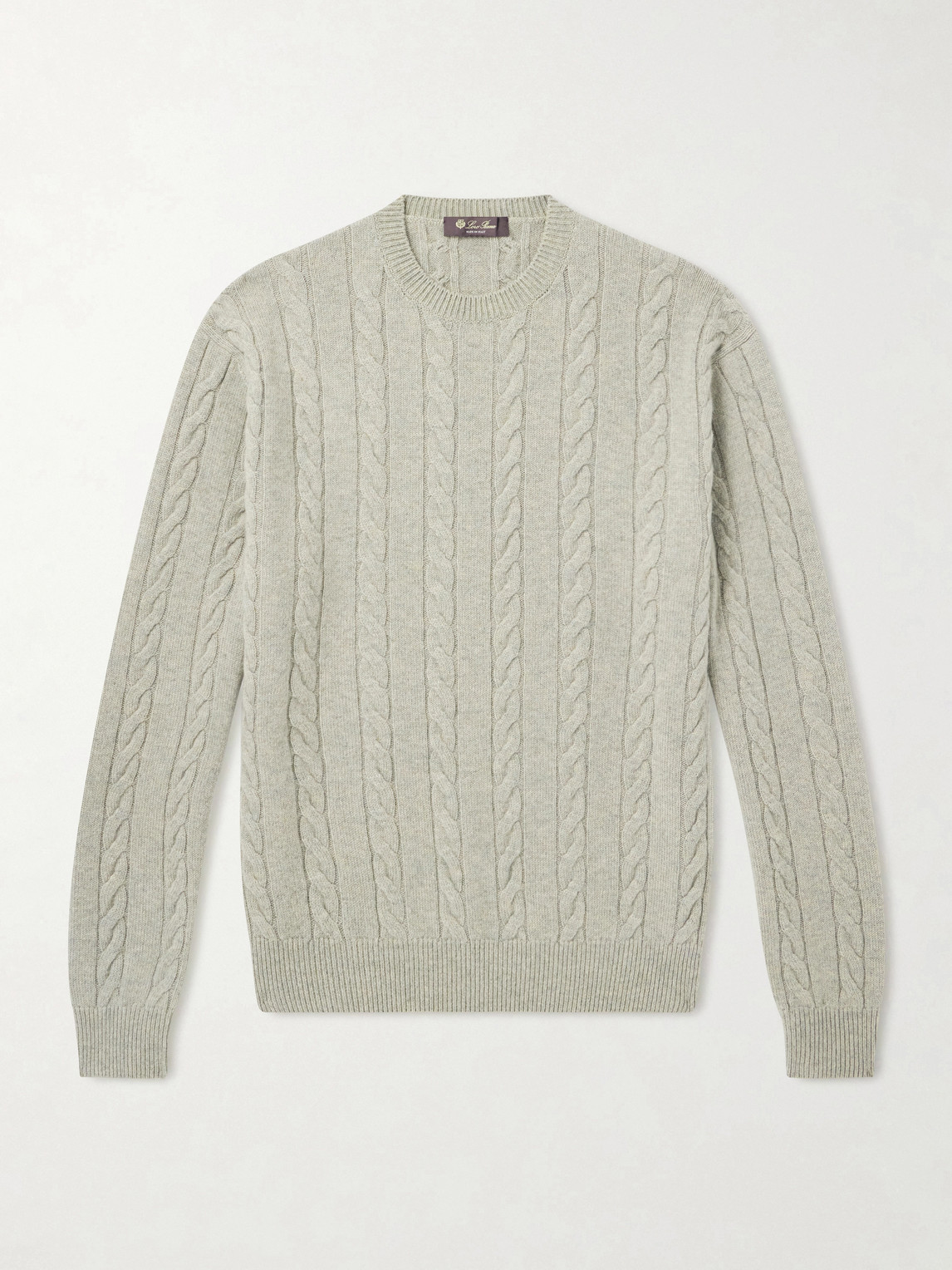 Loro Piana Cedar Cable-Knit Cashmere Sweater IT 54