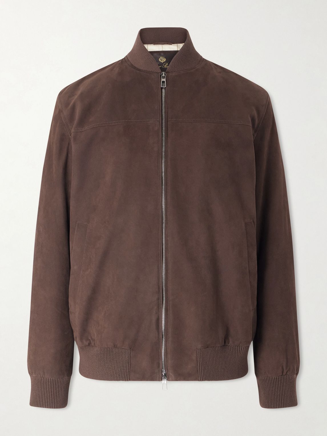 LOROPIANA 아이비 패딩 스웨이드 봄버 자켓