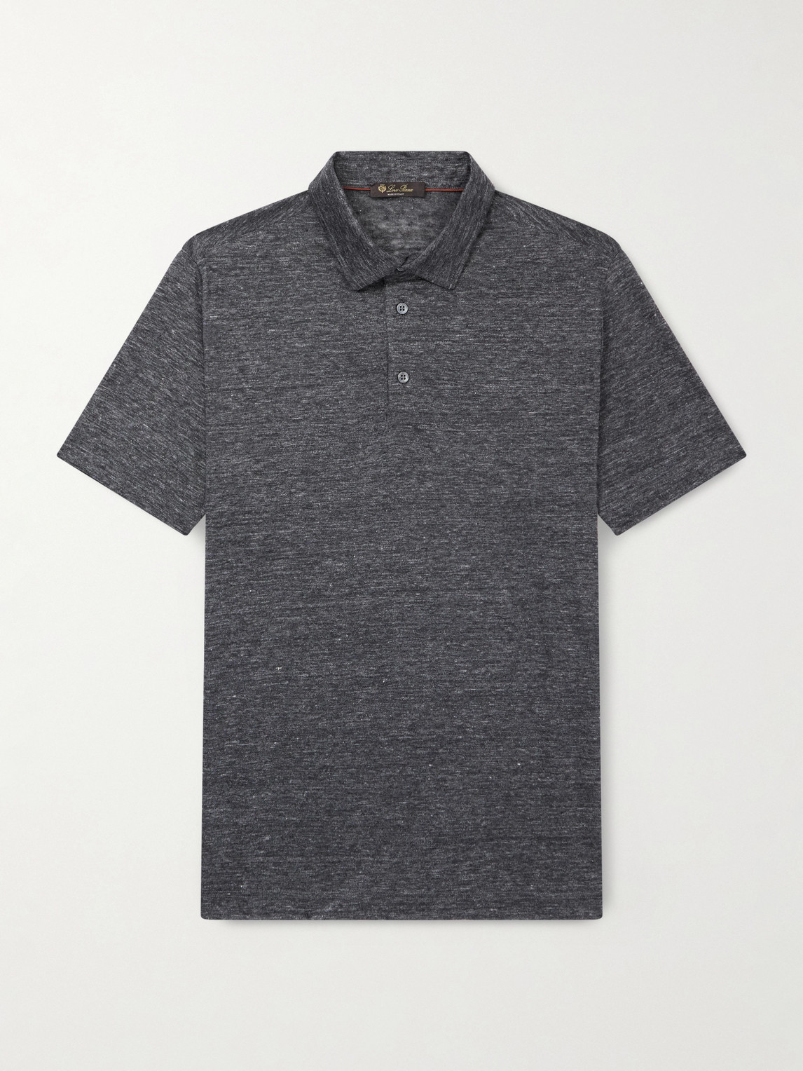 Loro Piana Loro Piana - Linen Polo Shirt - Men - Gray - M aus 100% Linen in Gray