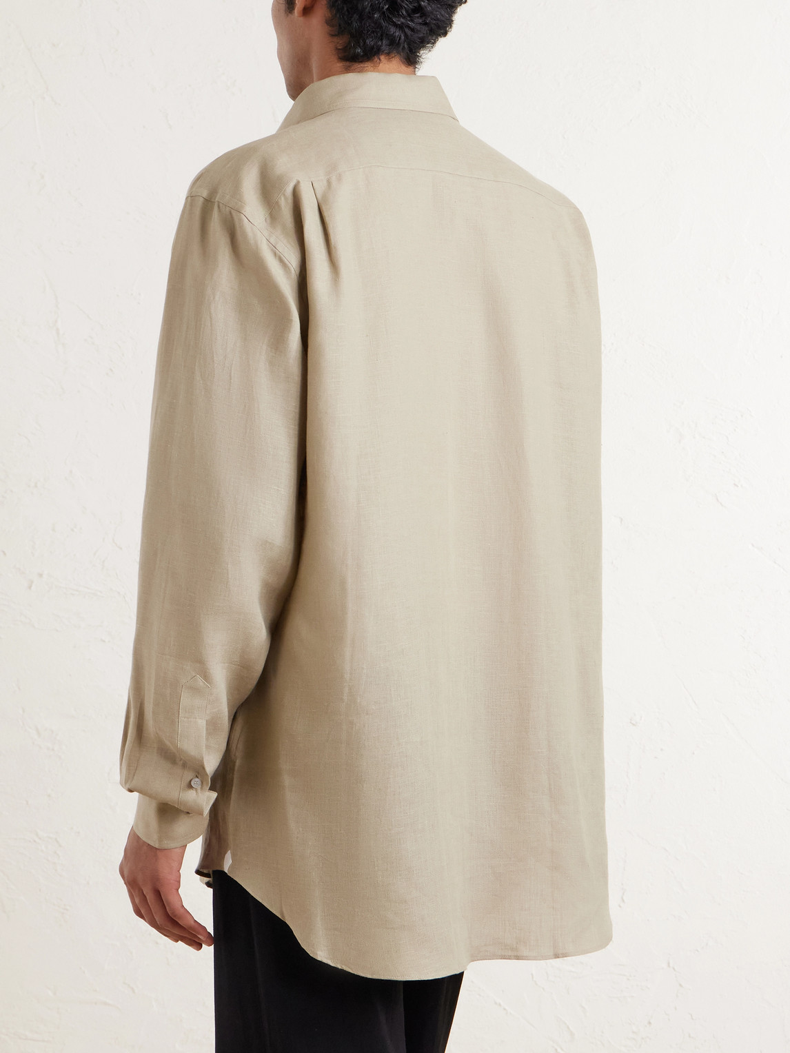  Loro Piana - André Linen Shirt - Men - Neutrals - Xs 