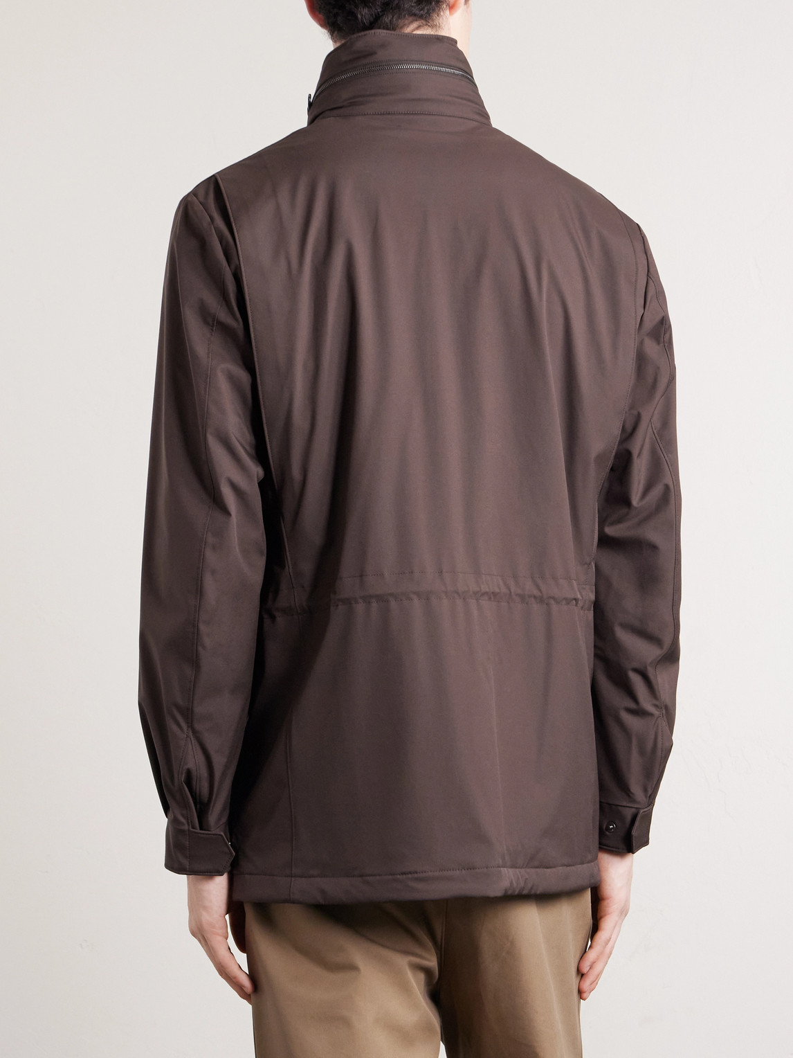  Loro Piana - Traveller Windmate Storm System® Shell Hooded Field Jacket - Men - Brown - It 50 