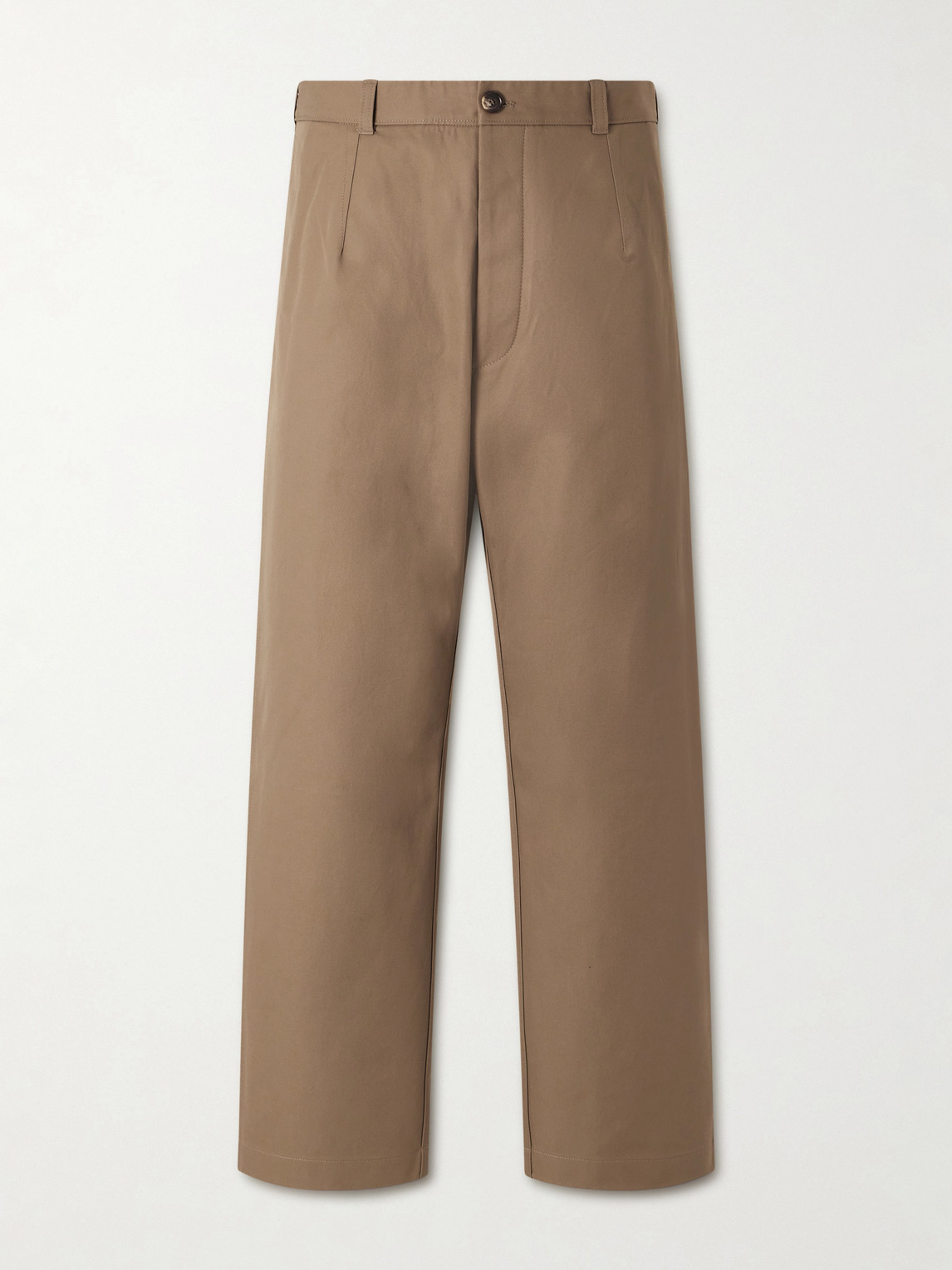 Loro Piana Fuji Cleveland Cotton-Gabardine Wide-Leg Trousers IT 46