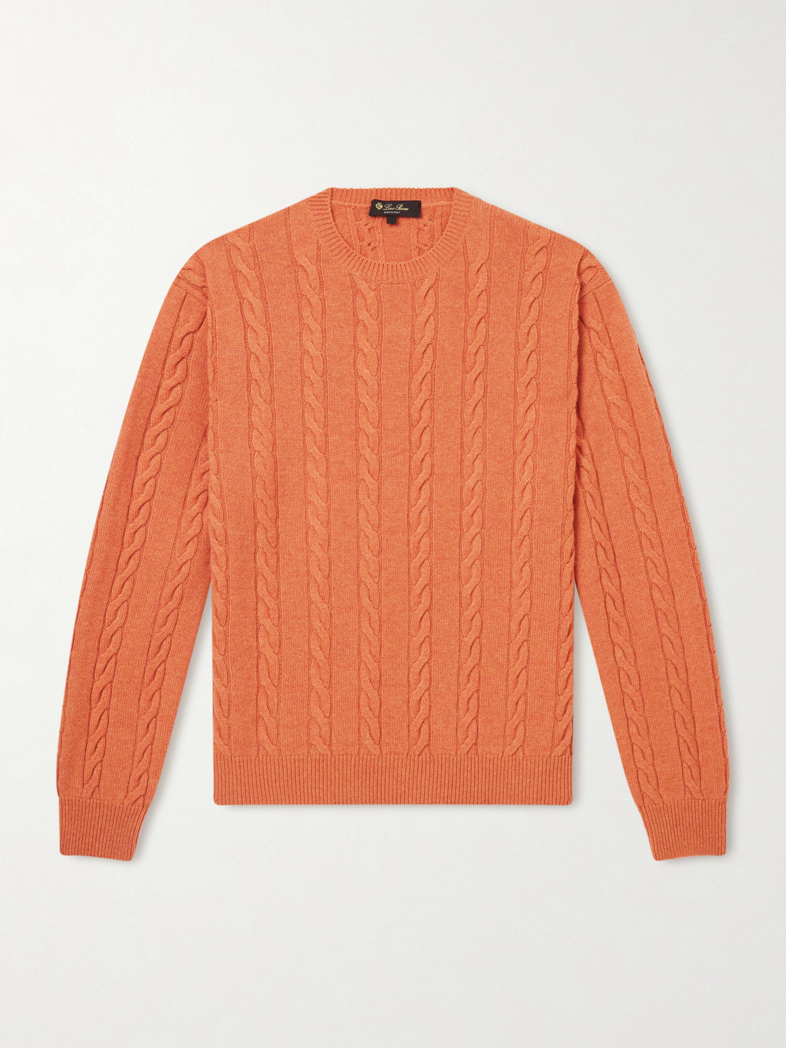 Loro Piana Cedar Cable-Knit Cashmere Sweater - Men