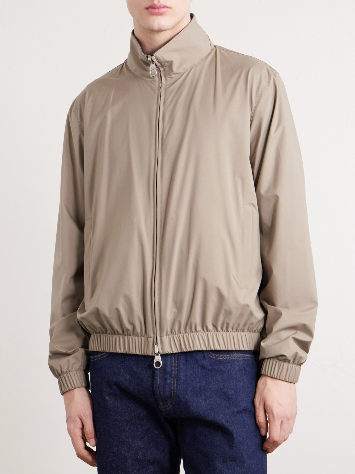  Loro Piana - Reversible Windmate® Storm System® Nylon And Cashmere Blouson Jacket - Men - Brown - It 48 
