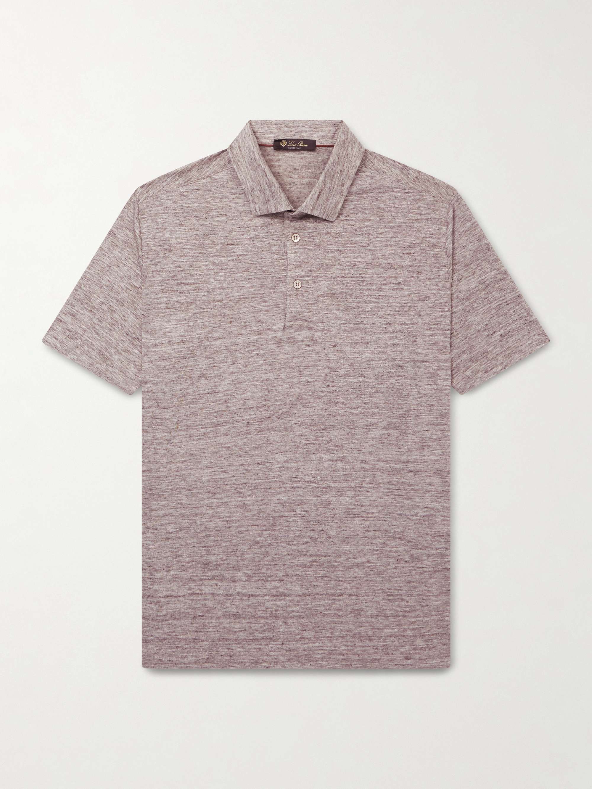LORO PIANA Linen-Jersey Polo Shirt