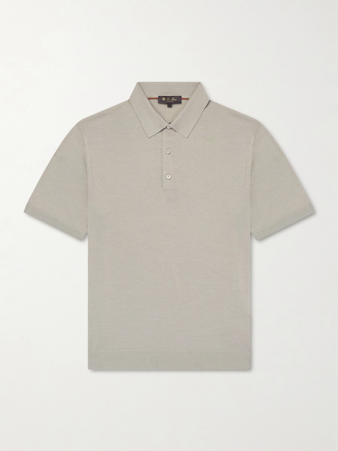 Loro Piana Slim-Fit Wool, Silk and Cashmere-Blend Polo Shirt IT 54