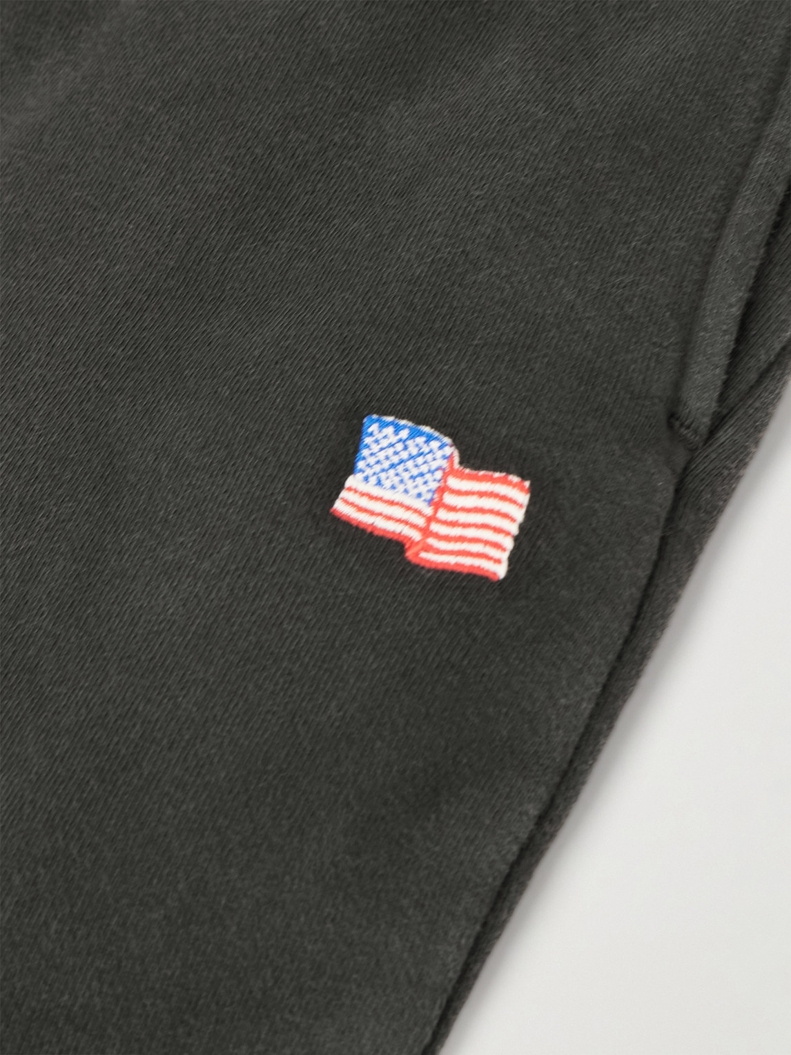 Cherry Los Angeles Hollywood Logo-print Appliquéd Cotton-jersey Sweatpants In Black