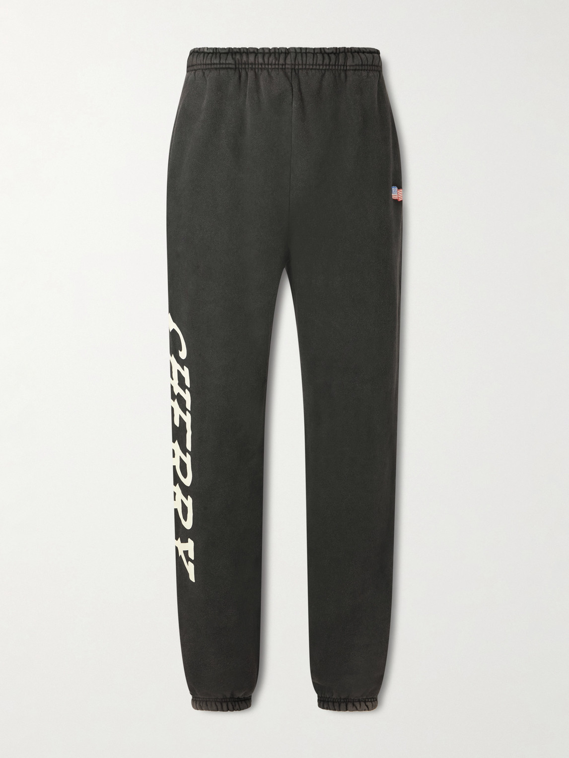 Cherry Los Angeles Hollywood Logo-Print Appliquéd Cotton-Jersey Sweatpants - Men