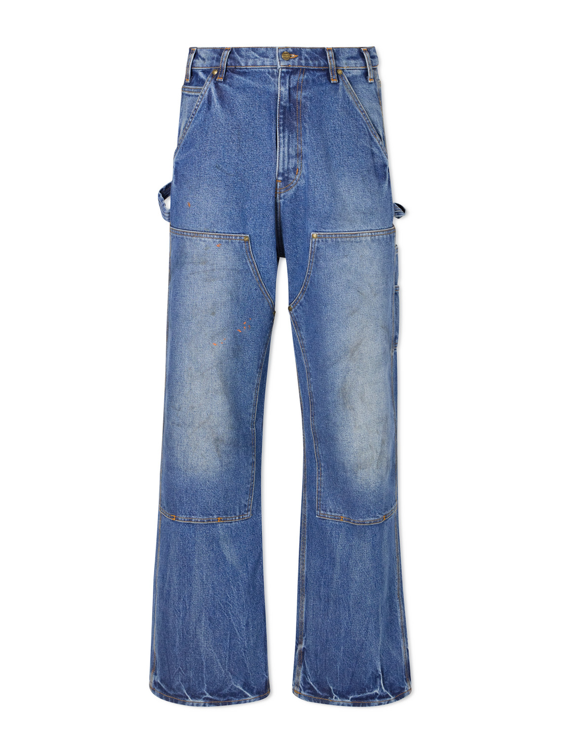 Cherry Los Angeles Carpenter Wide-leg Jeans In Blue