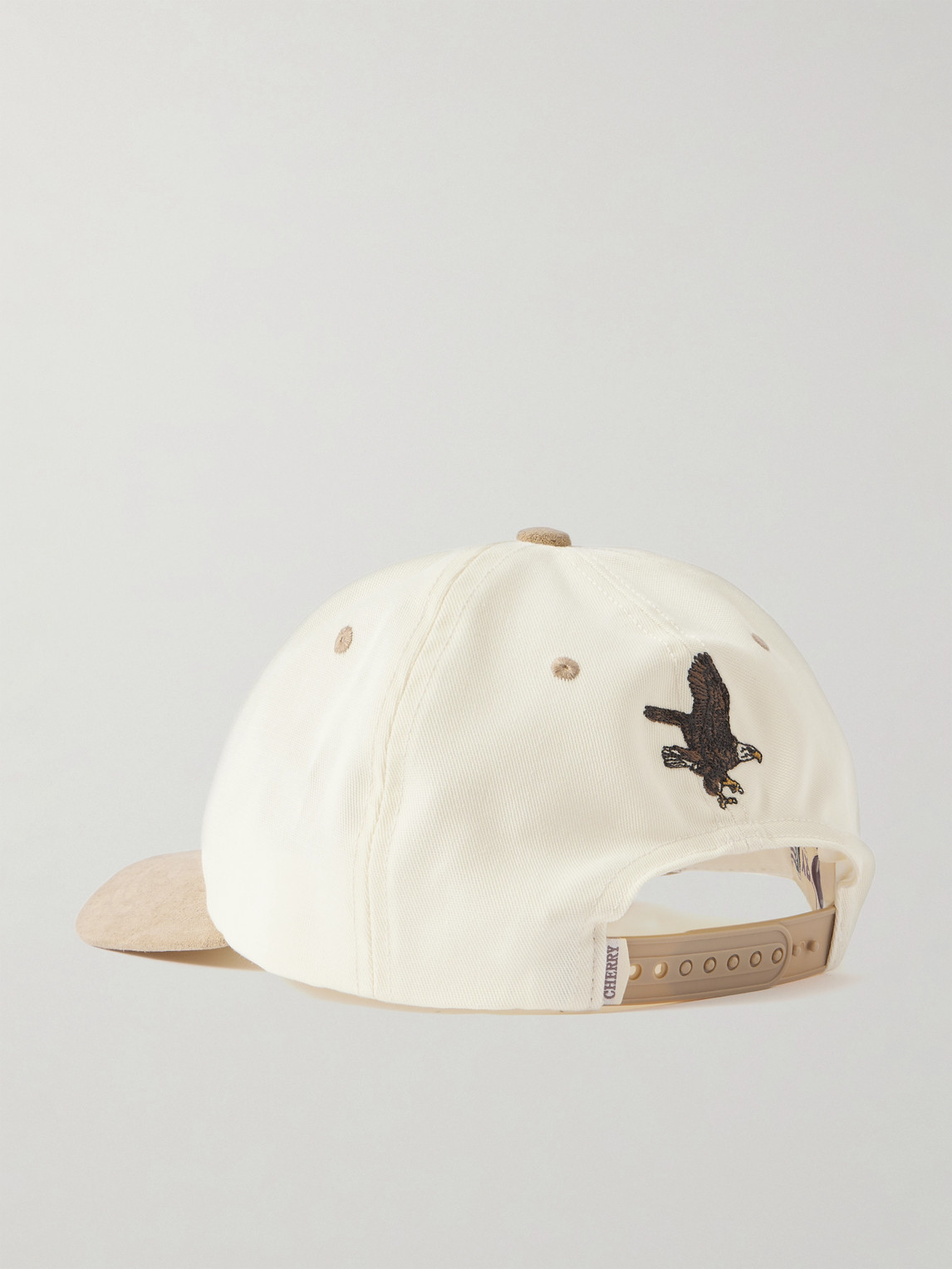 Cherry Los Angeles Navajo Suede-trimmed Logo-embroidered Twill Baseball Cap In Gold