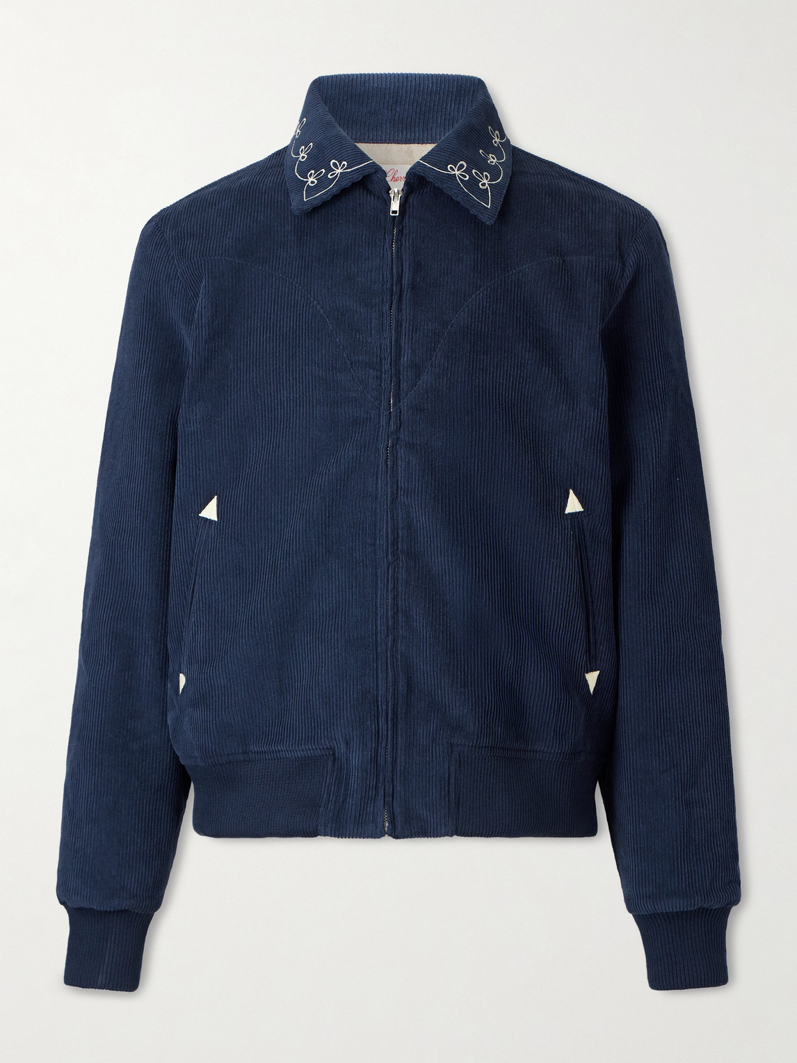 Cherry Los Angeles – Charro Logo-Embroidered Cotton-Corduroy Jacket