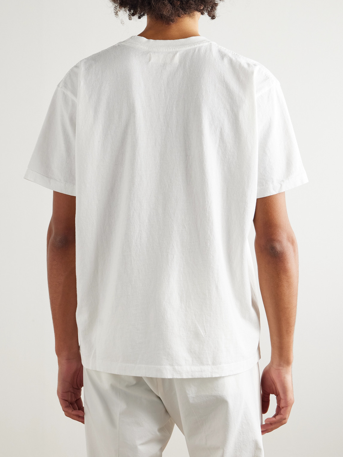 Cherry Los Angeles Cotton-jersey T-shirt In White