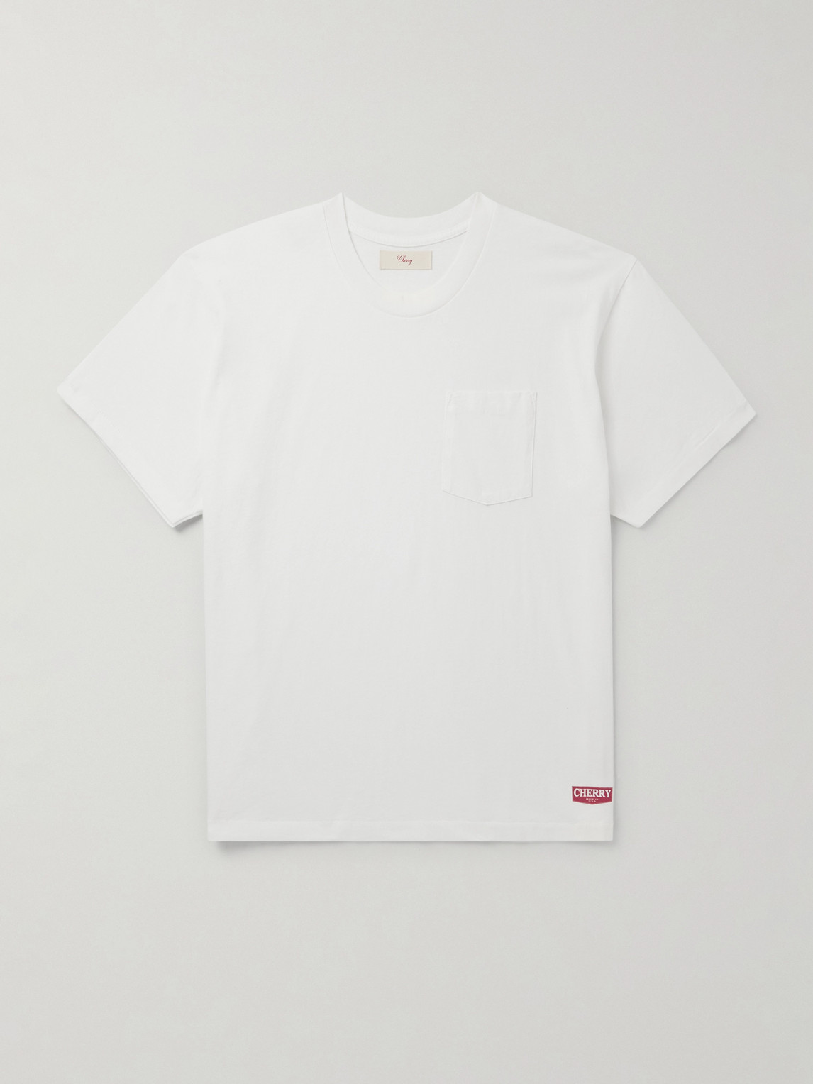 Cherry Los Angeles Cotton-jersey T-shirt In White