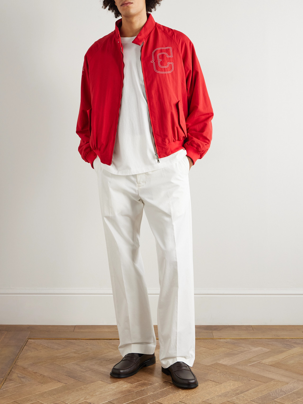 Cherry Los Angeles Cotton-jersey T-shirt In White