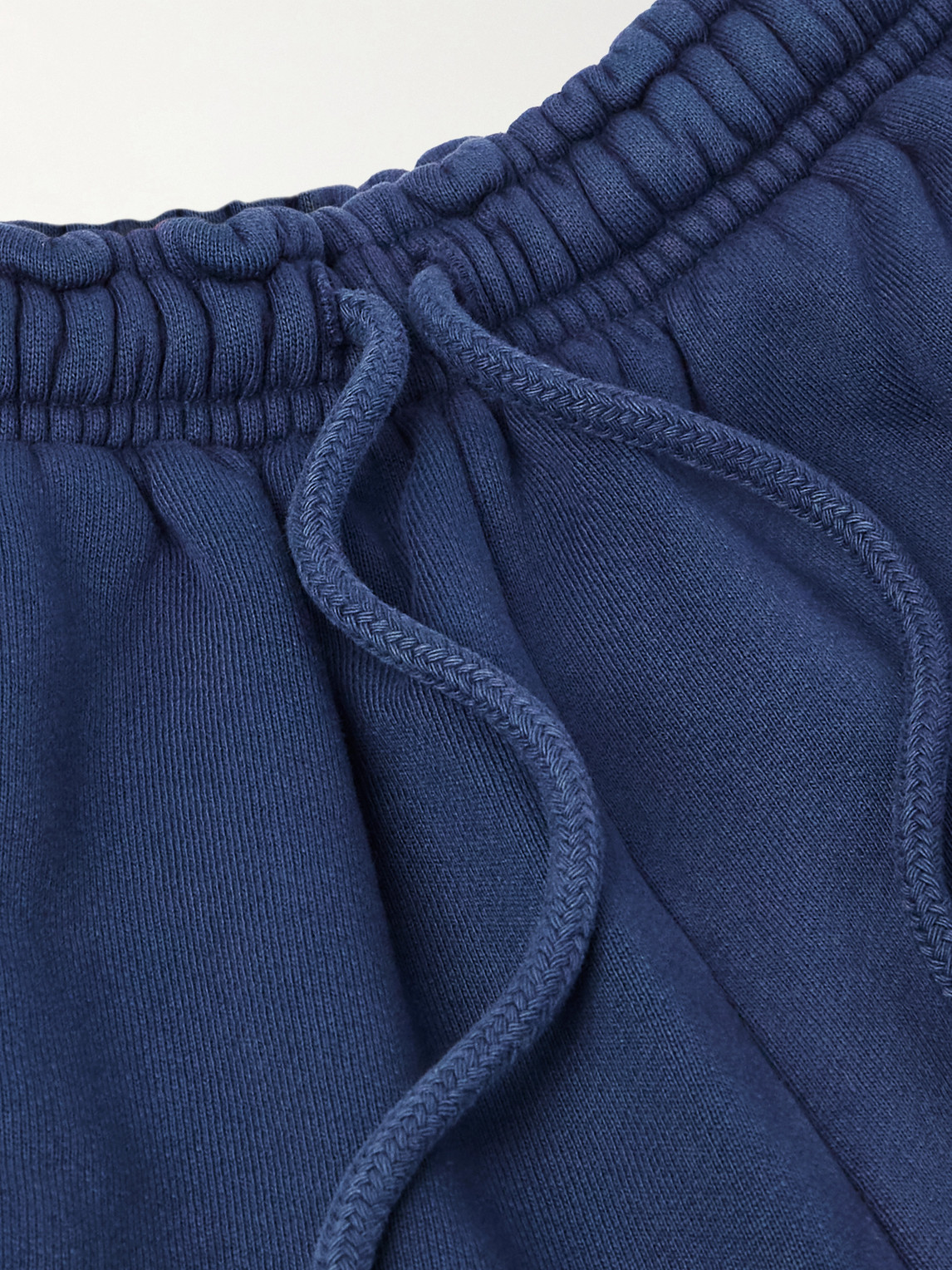 Cherry Los Angeles Navajo Straight-leg Logo-embroidered Cotton-jersey Sweatpants In Blue