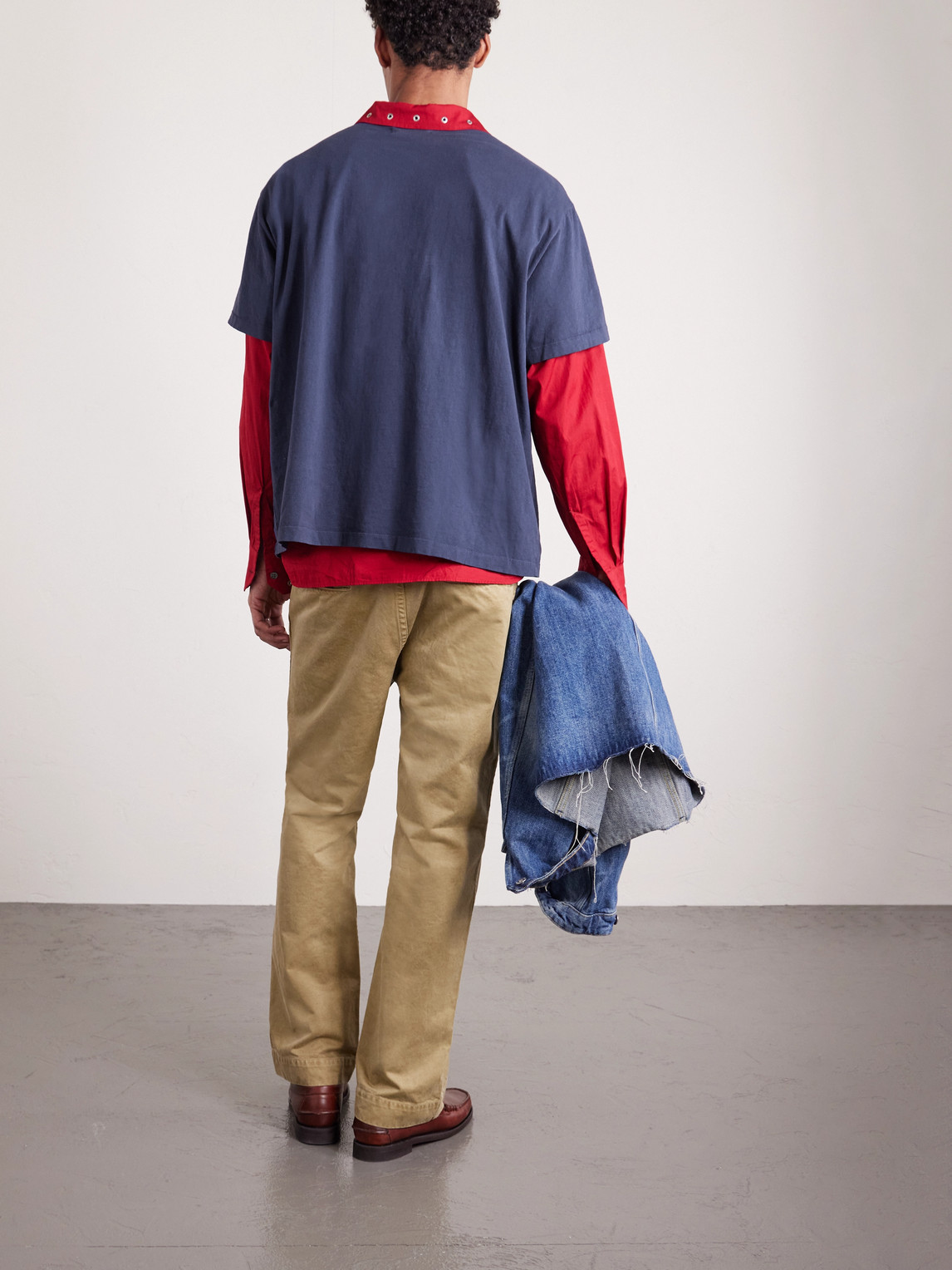 Cherry Los Angeles Five Star Logo-embroidered Cotton-jersey T-shirt In Blue