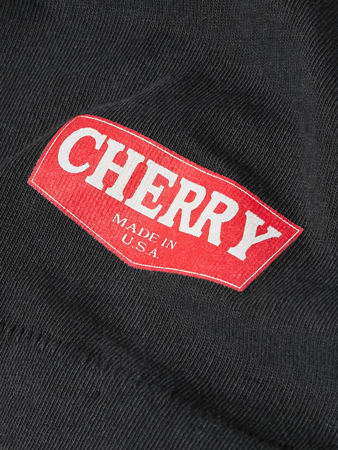 Cherry Los Angeles Logo-print Cotton-jersey T-shirt In Black