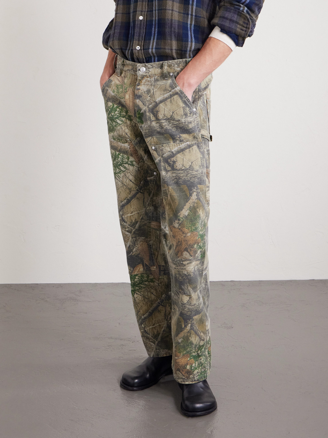 Cherry Los Angeles Wide-leg Cotton-canvas Trousers In Brown