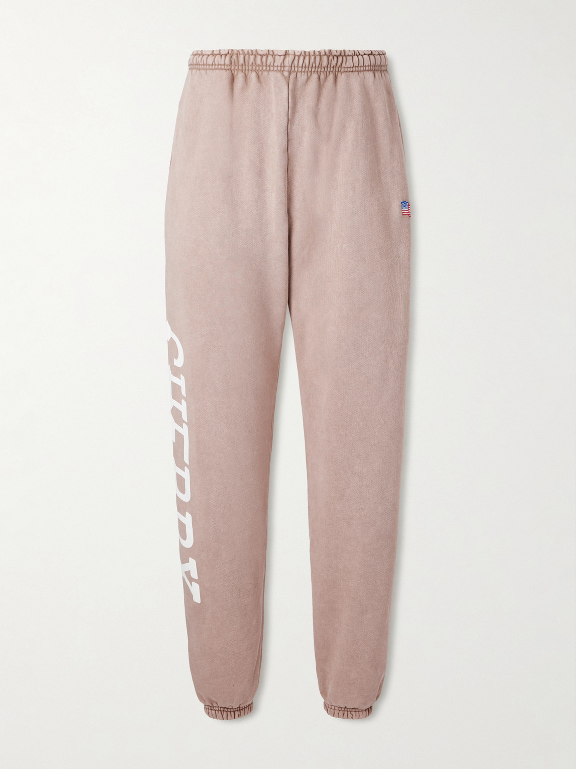 Cherry Los Angeles Hollywood Tapered Printed Cotton-Fleece Sweatpants - Men