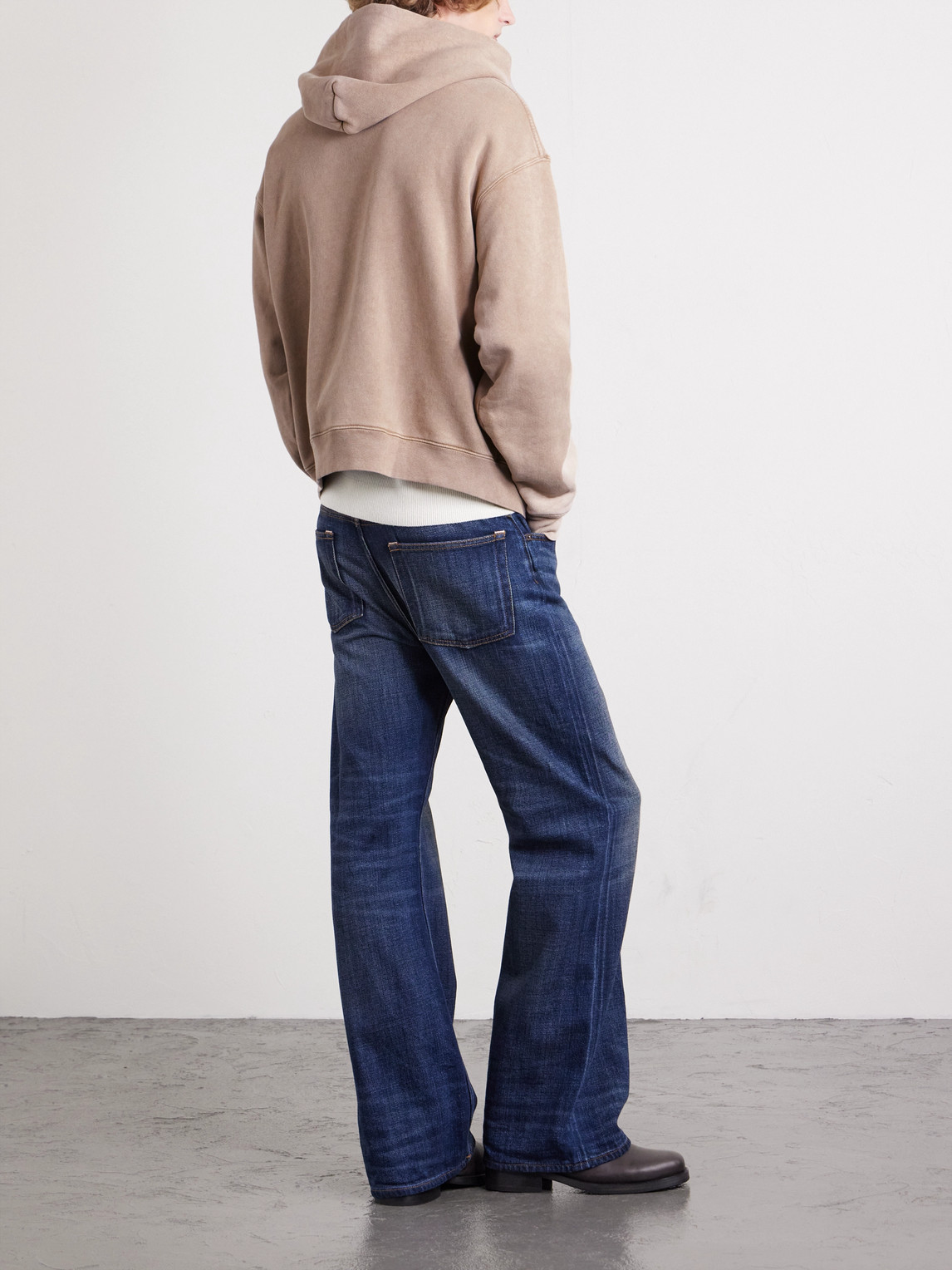 Cherry Los Angeles Logo-print Cotton-jersey Hoodie In Brown