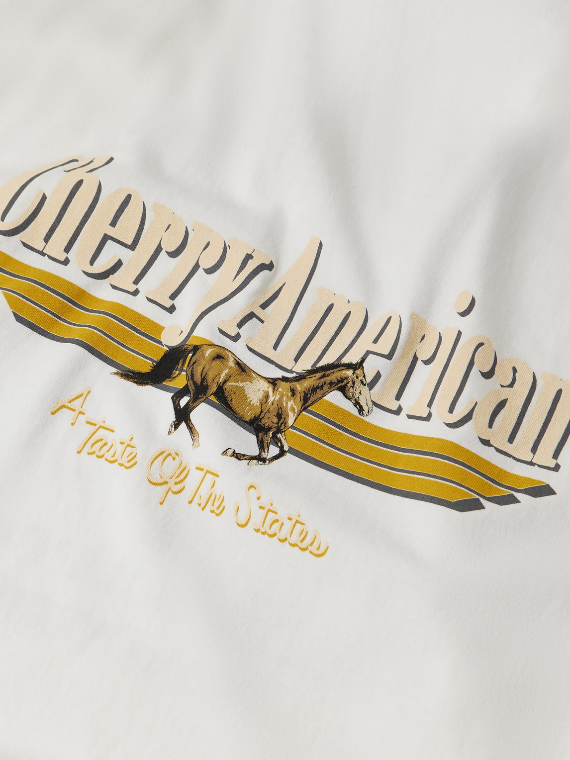 Cherry Los Angeles Coast To Coast Printed Cotton-jersey T-shirt In White