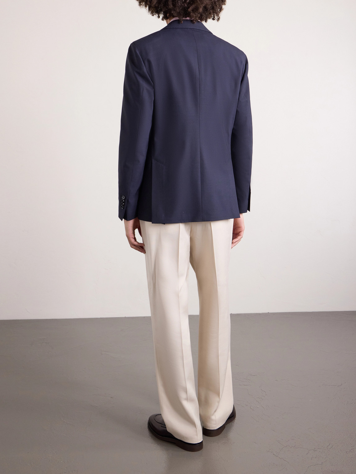  Lardini - Wool-blend Blazer - Men - Blue - It 48 