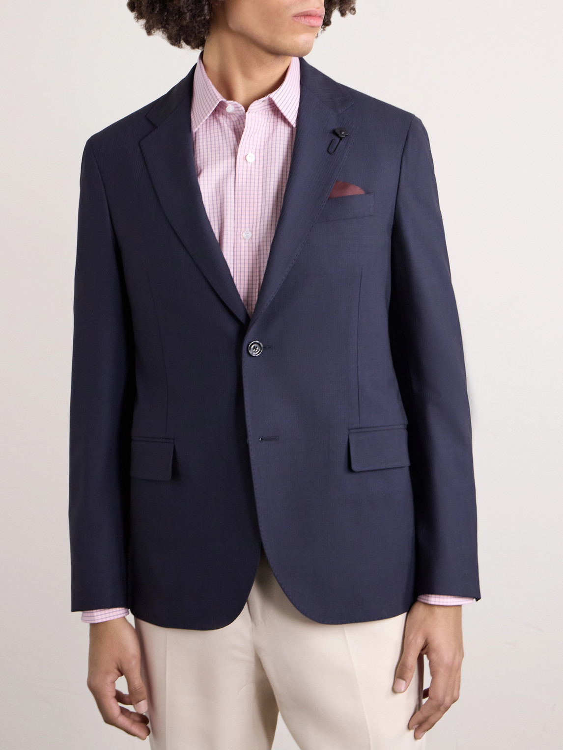  Lardini - Wool-blend Blazer - Men - Blue - It 48 