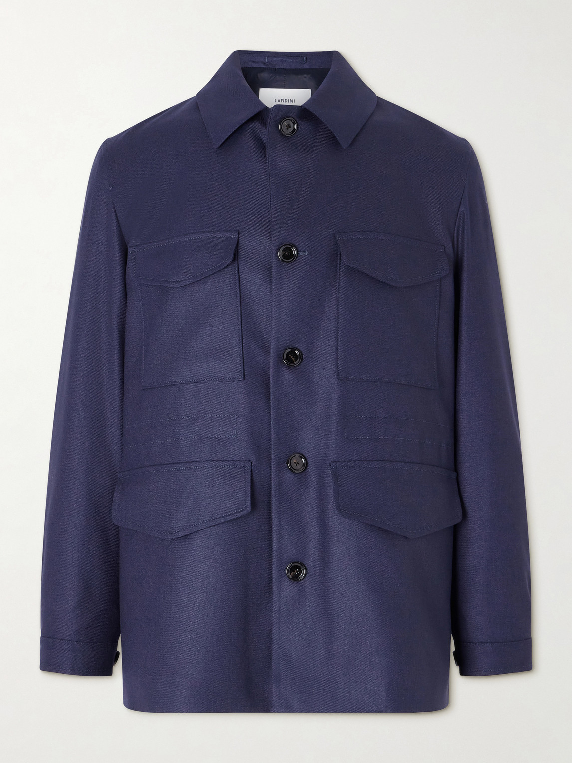 Lardini Cashmere and Modal-Blend Twill Field Jacket IT 52